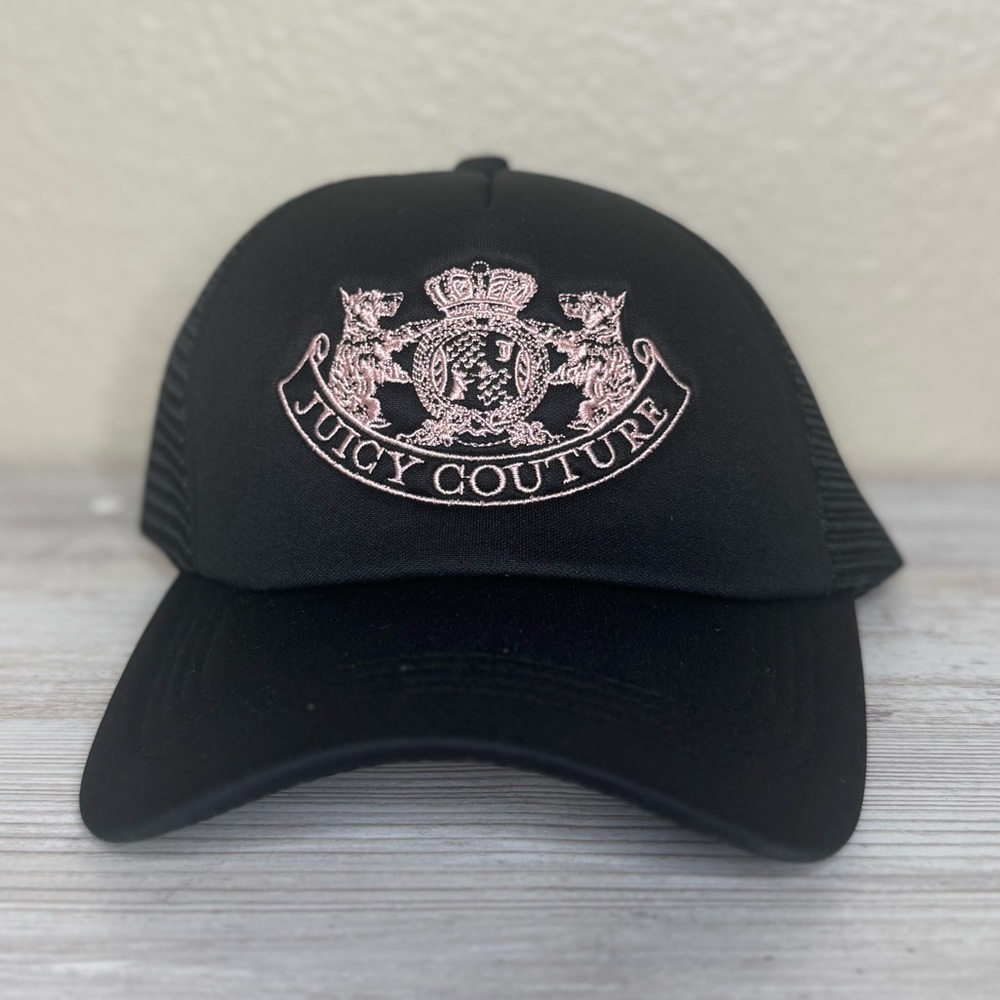 Juicy Couture Black Cap with Pink Logo
